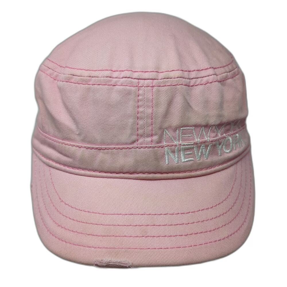 New York Hotel Casino Army Cap Pink One Size 97 Frayed Las Vegas Strapback Hat
